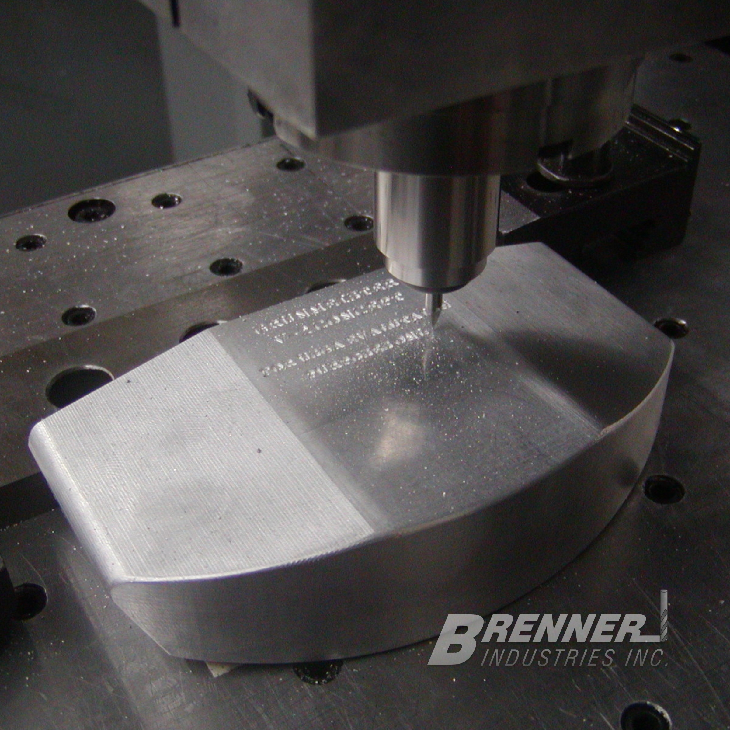part marking electrode engraving Brenner Industries Industrial Mold Die Tool Stamping Machining Engraving Engravers Service Texture Polish Insert Inserts Components Plastic Injection Forming Metal Working Forging Cast Casting Castings Automotive Firearm Agricultural Cookware Marking Identification ID I.D. Part Number Logo Revision Brand Branding OEM Artwork Vector Company OEM O.E.M. Manufacturing Manufacturers Association Guild CNC EDM mill milling milled Hardened tool steel CMP PM A2 D2 S7 M4 A-2 D-2 S-7 M-4 DC-53 DC53 rapid ton tonne tonnage press draw blank blanking tooling production high multiple cavity revision core pin pins ejector instruction instructions communication communications words cutting cutter cutters hardmilling aluminum brass metal steel copper bronze work workers USA U.S.A. Milwaukee Wisconsin WI MKE Journeyman CAD CAM MasterCAM SolidWorks Master Solid 3D three dimensional modeling model direct